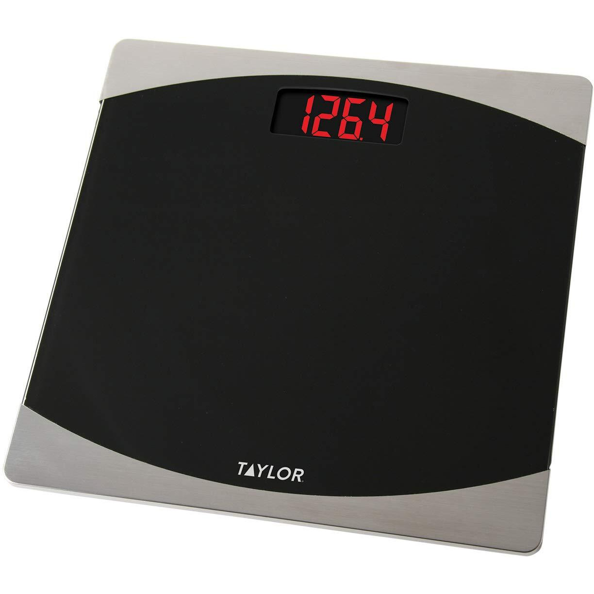 Taylor Precision Products Glass Digital Bath Scale (Black/Silver)