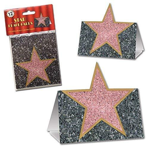 Elegant Star Place Cards - Pack of 12 | Add Glamour to Your Event