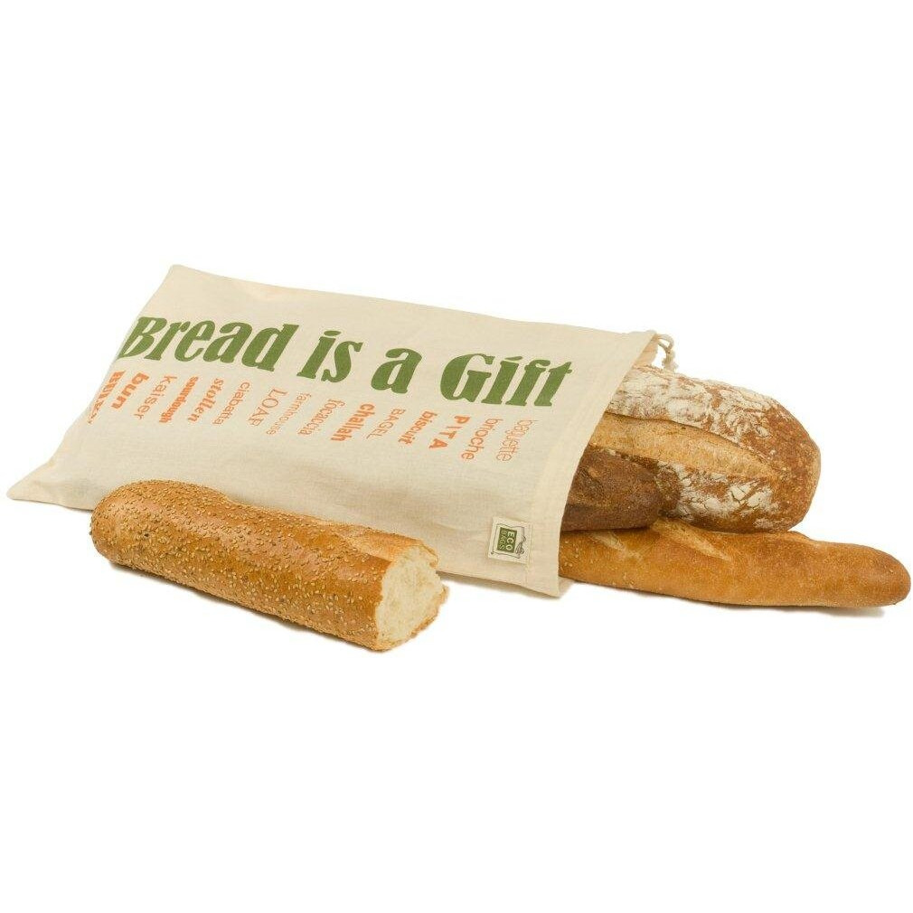 ECO-BAGS BAG,BREAD,WITH GRAPHICS, CT