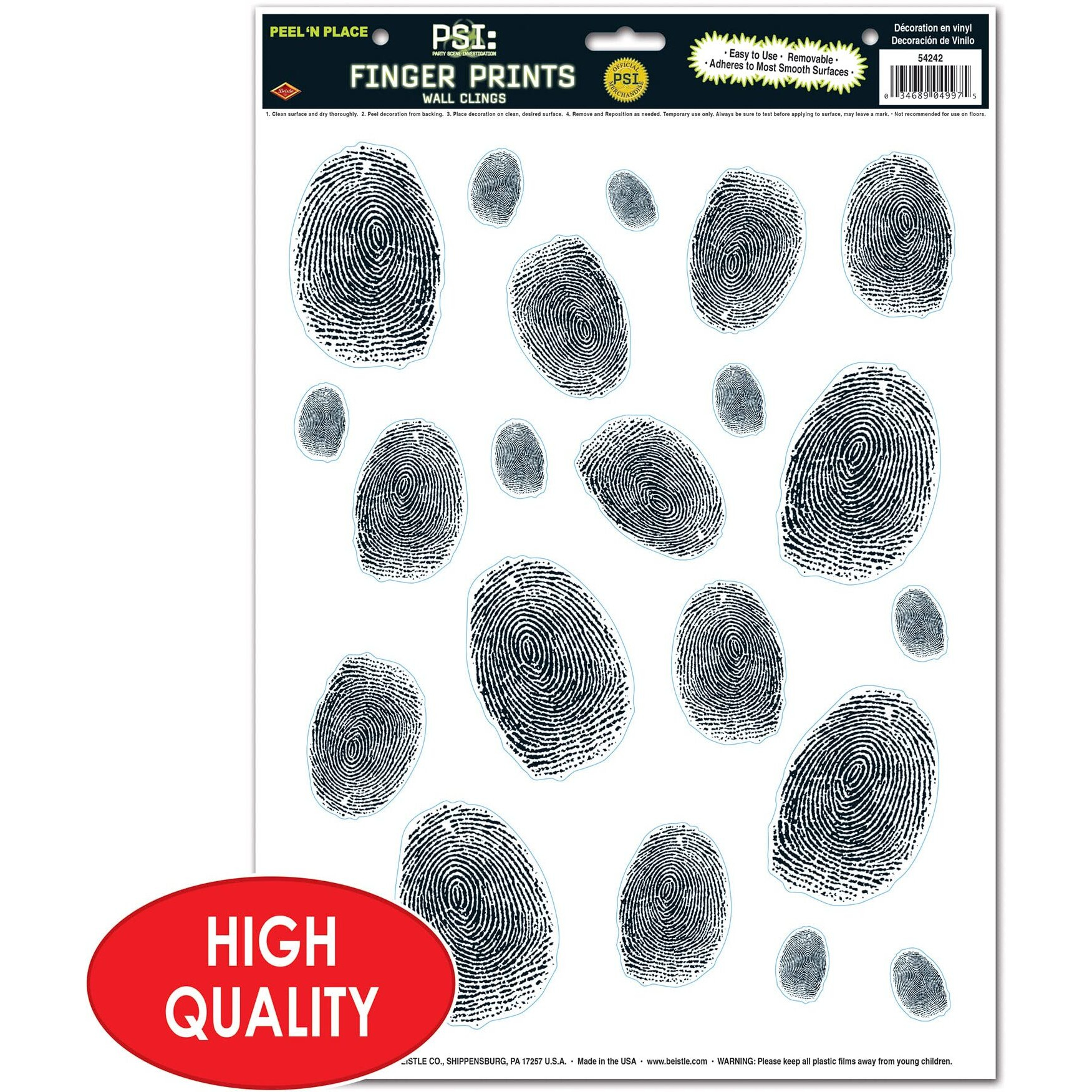 Fingerprints Peel 'N Place