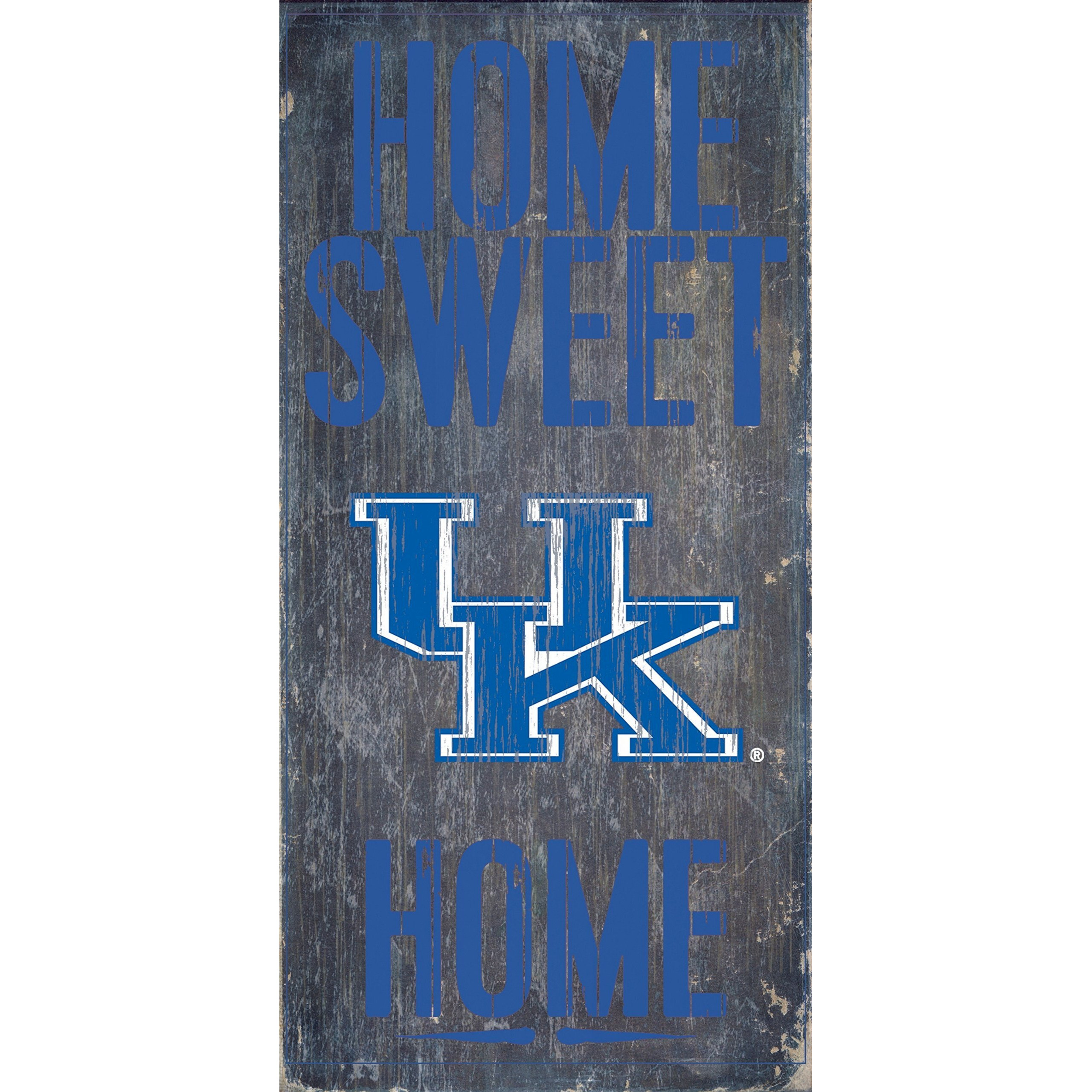 Kentucky Wildcats Wood Sign - Home Sweet Home 6&quotx12"
