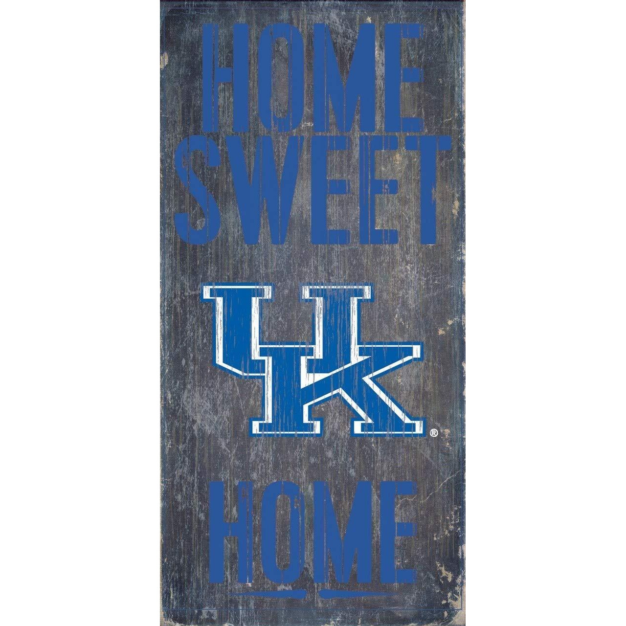 Kentucky Wildcats Wood Sign - Home Sweet Home 6&quotx12"