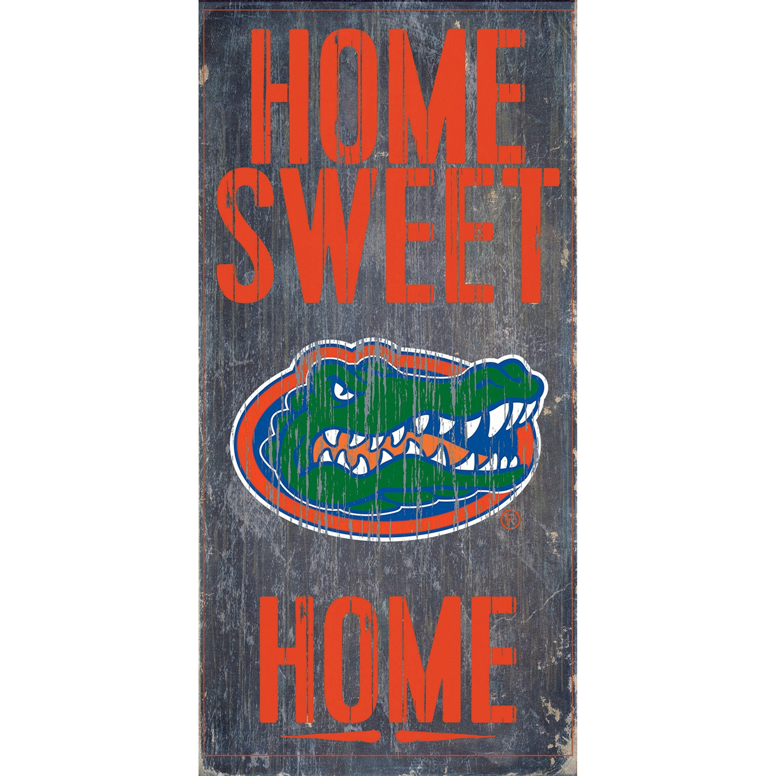 Florida Gators Wood Sign - Home Sweet Home 6&quotx12"