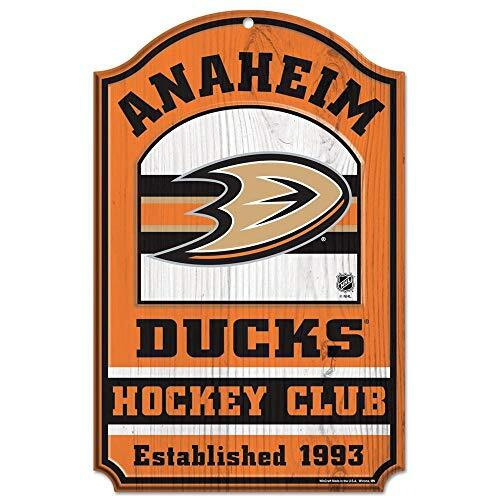 Anaheim Ducks Sign 11x17 Wood Fan Cave Design - Special Order