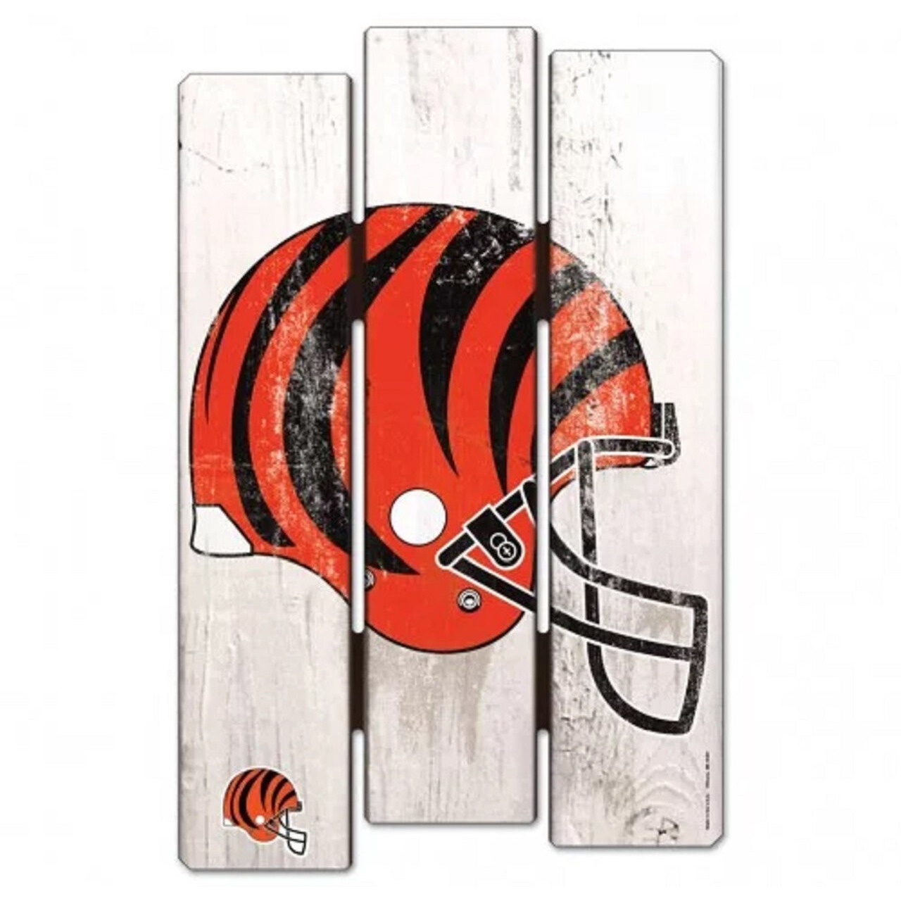 Cincinnati Bengals Sign 11x17 Wood Fence Style - Special Order