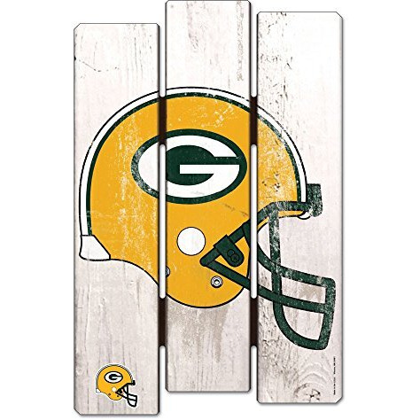 Green Bay Packers Sign 11x17 Wood Fence Style