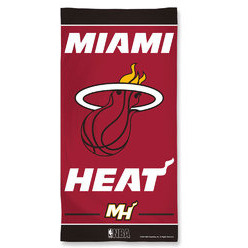 Miami Heat Towel 30x60 Beach Style