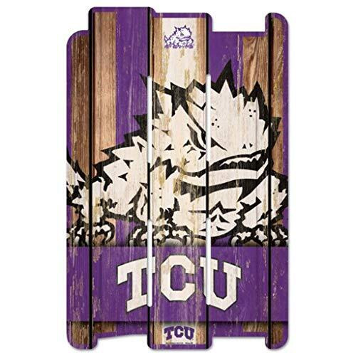 TCU Horned Frogs Sign 11x17 Wood Fence Style - Special Order