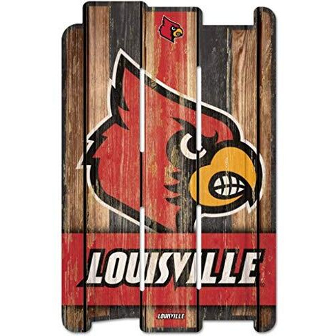 Louisville Cardinals Sign 11x17 Wood Fence Style - Special Order