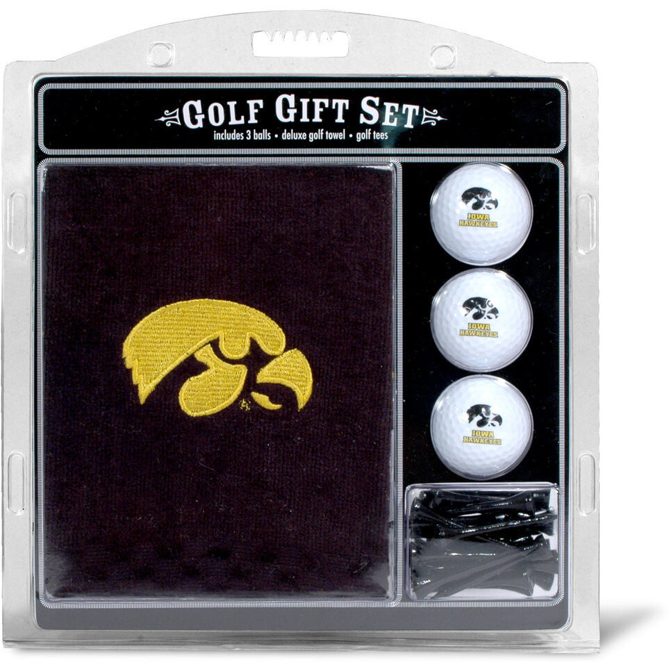 Iowa Hawkeyes Golf Gift Set with Embroidered Towel - Special Order
