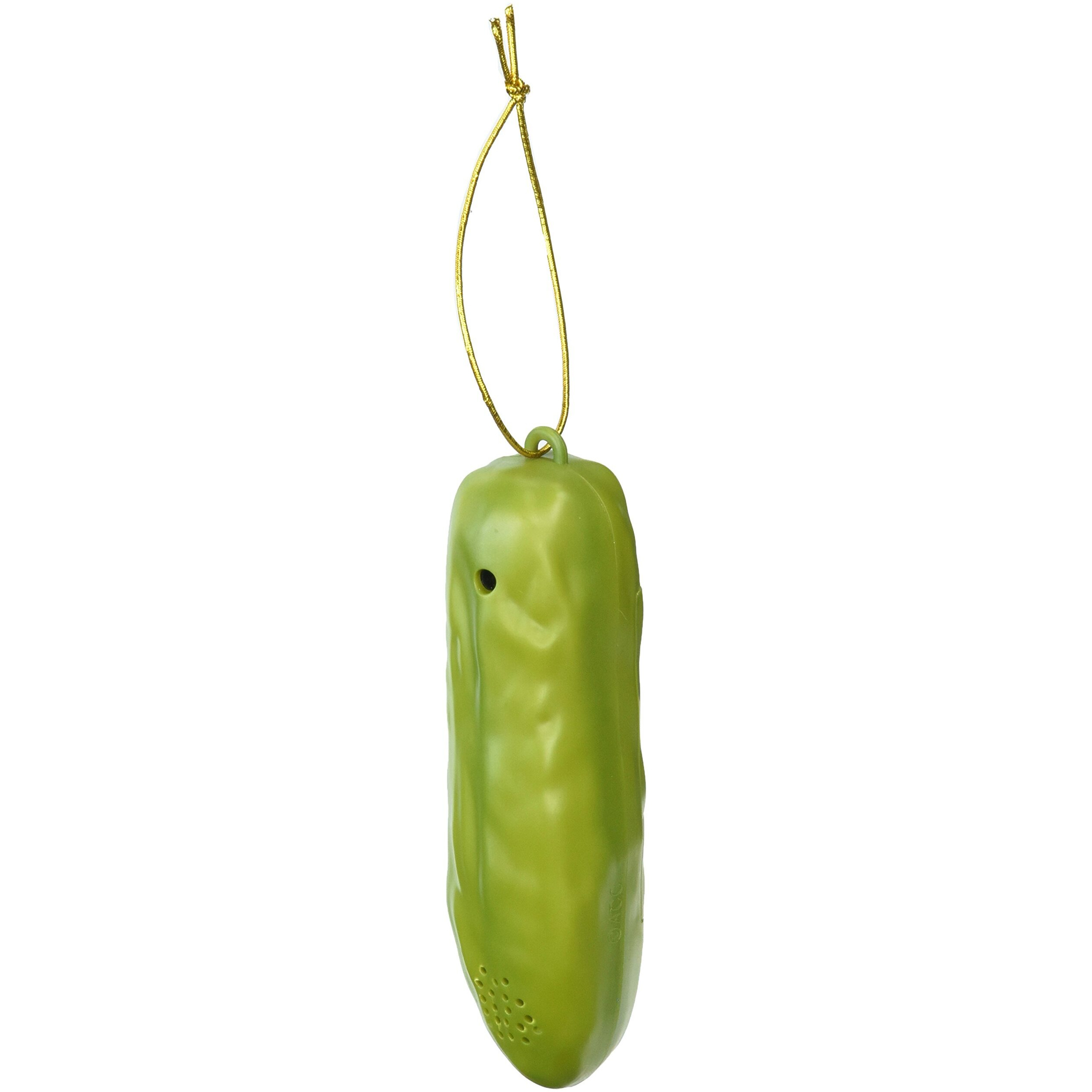 Lucky Electronic Yodelling Pickle Holiday Ornament