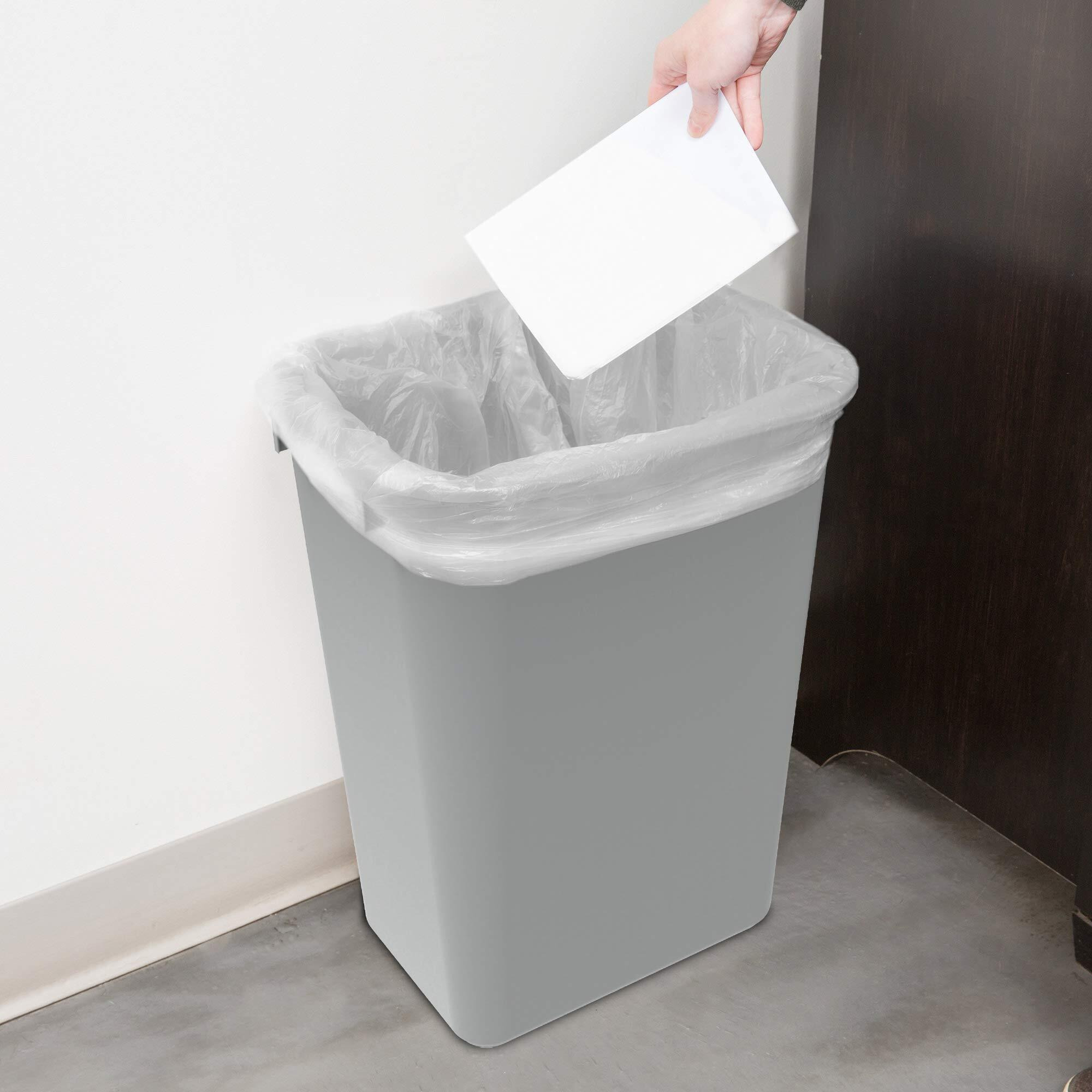 Large/Tall Waste Basket, Gray (Case of 4)