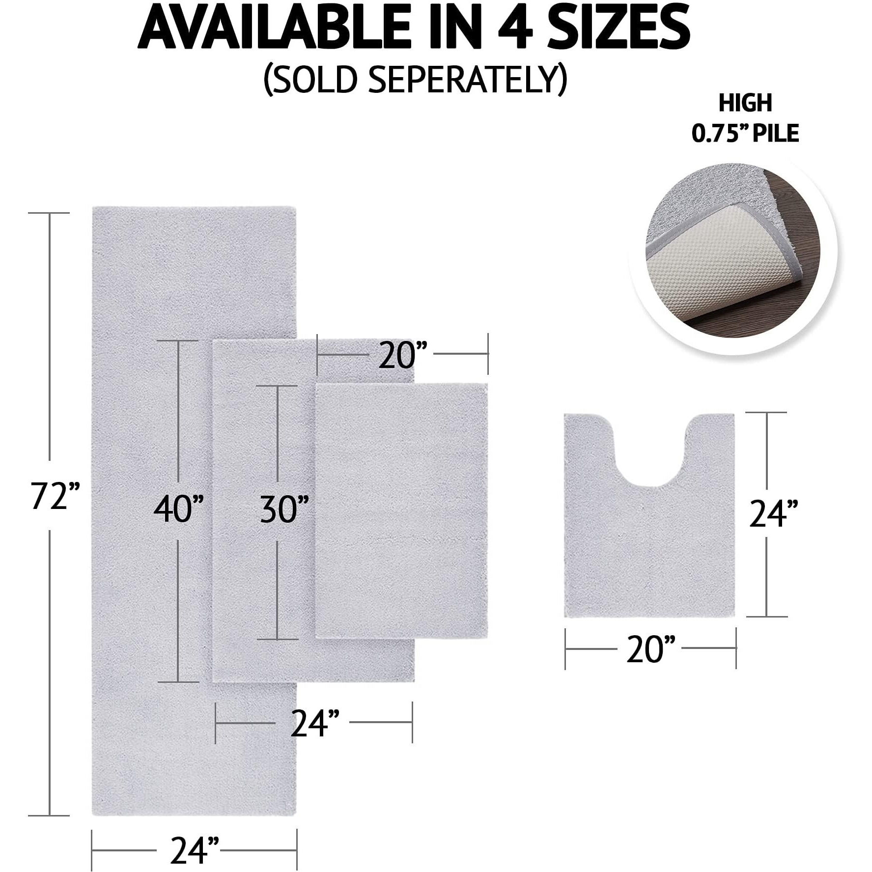 Marshmallow Bath Rug(D0102HgD1MW)