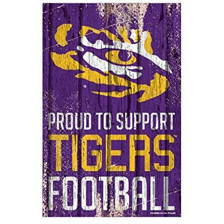 LSU Tigers Sign 11x17 Wood Proud to Support Design