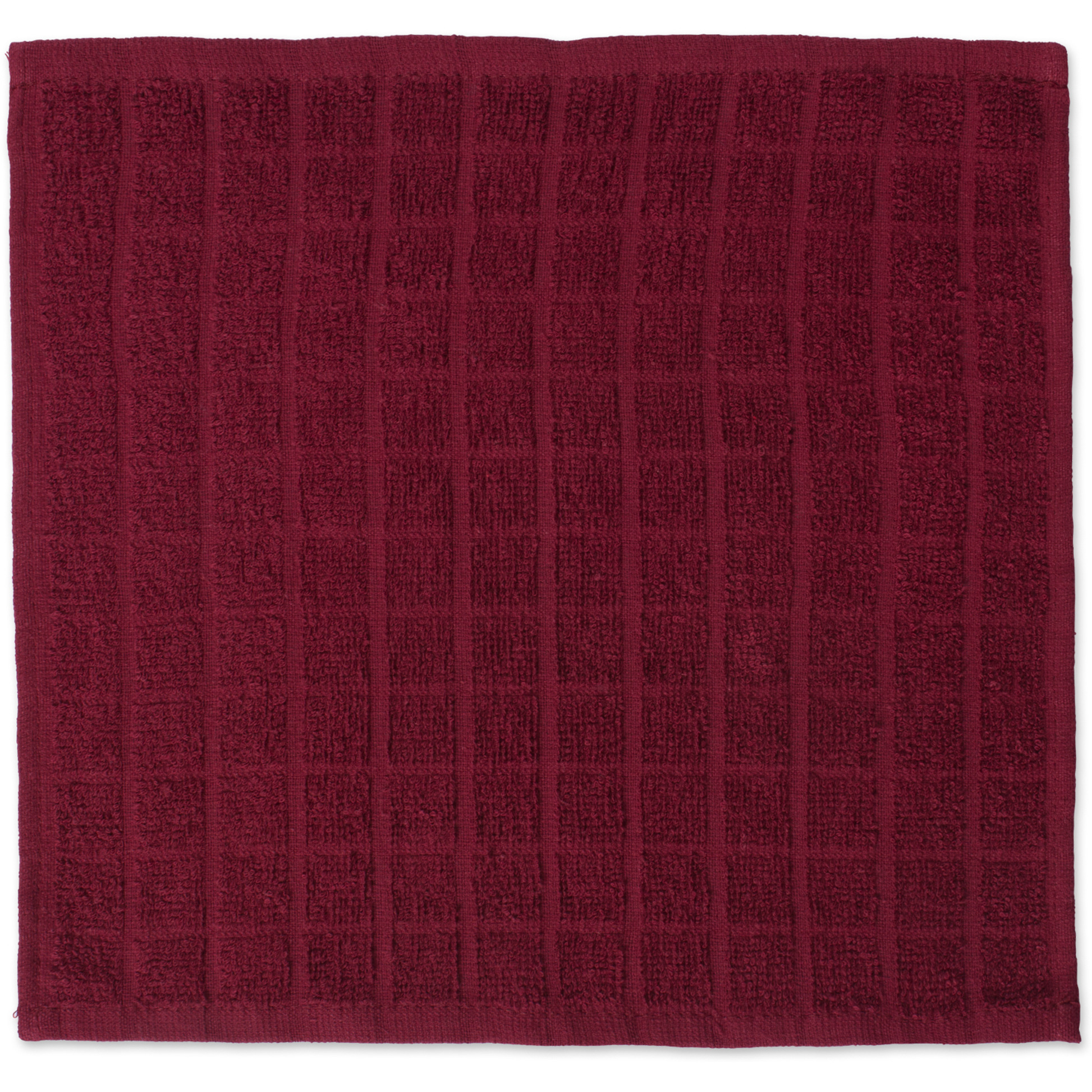 DII Solid Wine Windowpane Terry Dishcloth (Set of 6)