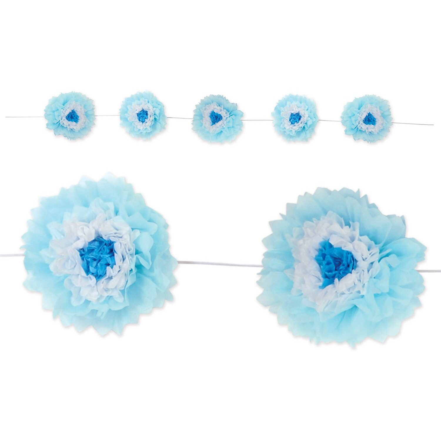 Tissue Flower Garland