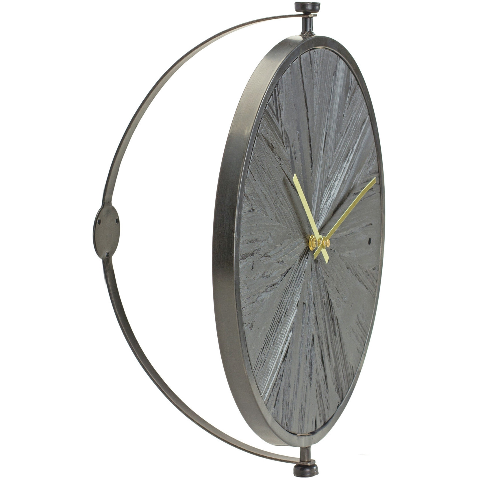18 circle Black Wood and Solid Wood Analog Wall clock