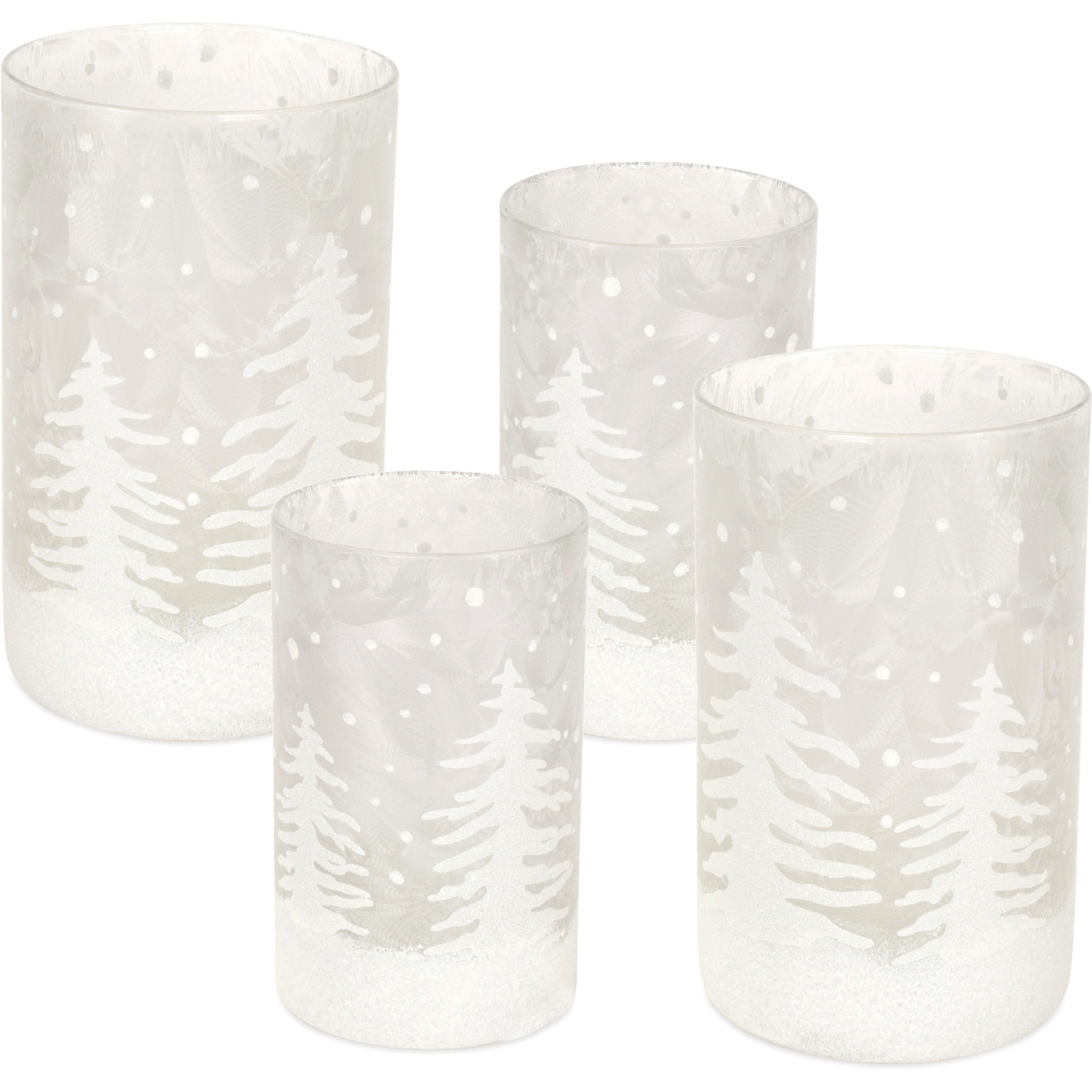 Glass Candle Holder (Set of 4)