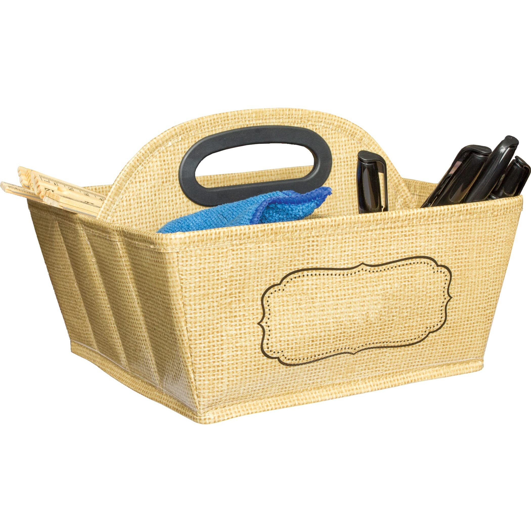 STORAGE CADDY BURLAP