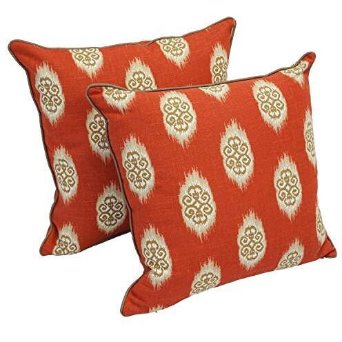 Blazing Needles 18-inch Corded Throw Pillows with Inserts (Set of 2)