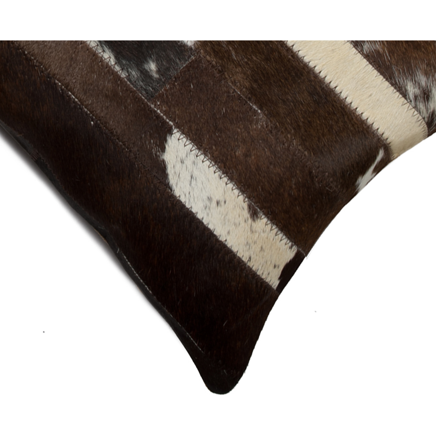 12" X 20" X 5" Chocolate And White  Pillow