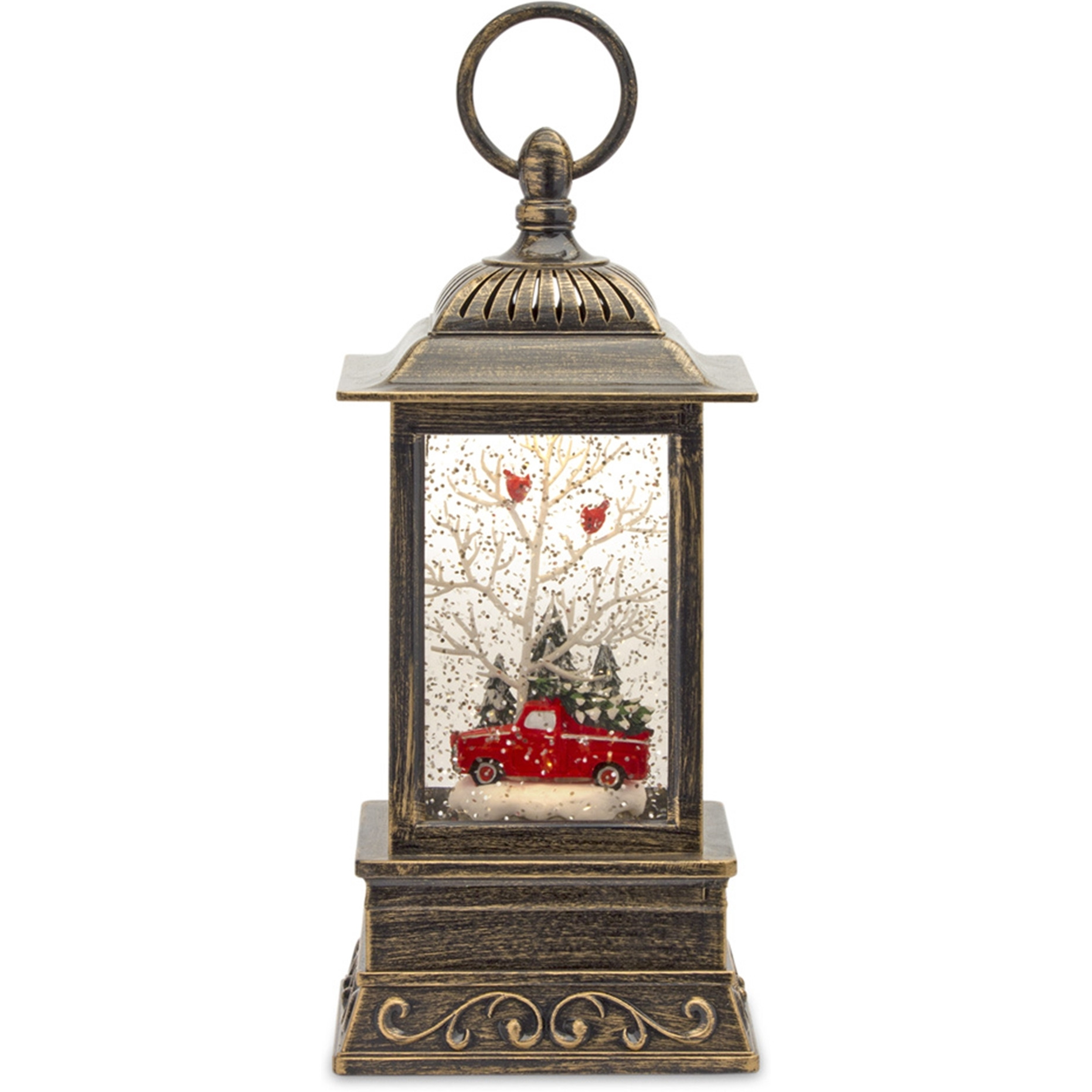 Snow Globe Lantern w/Truck