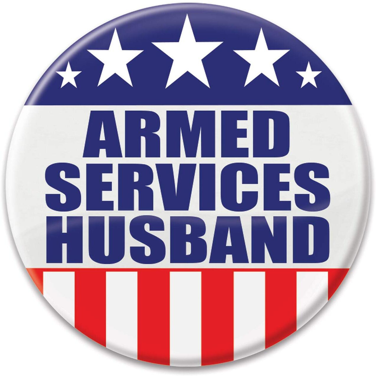 Armed Services Husband Button