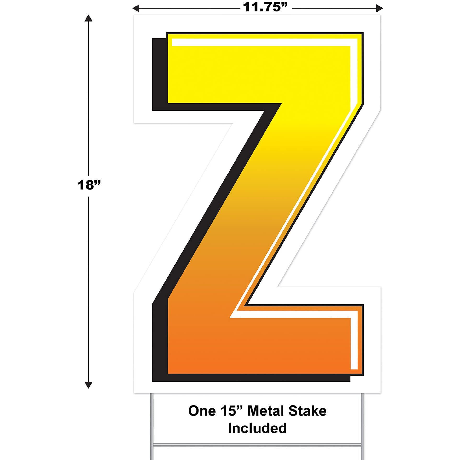 Plastic  Z  Yard Sign