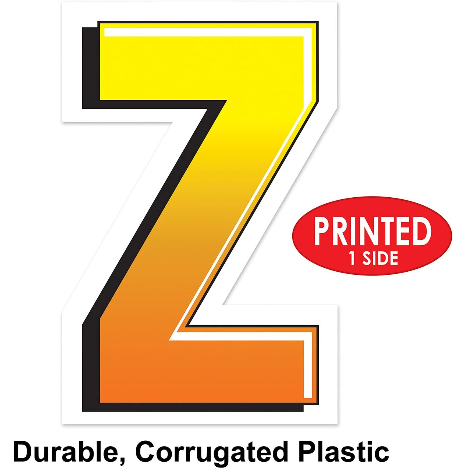 Plastic  Z  Yard Sign