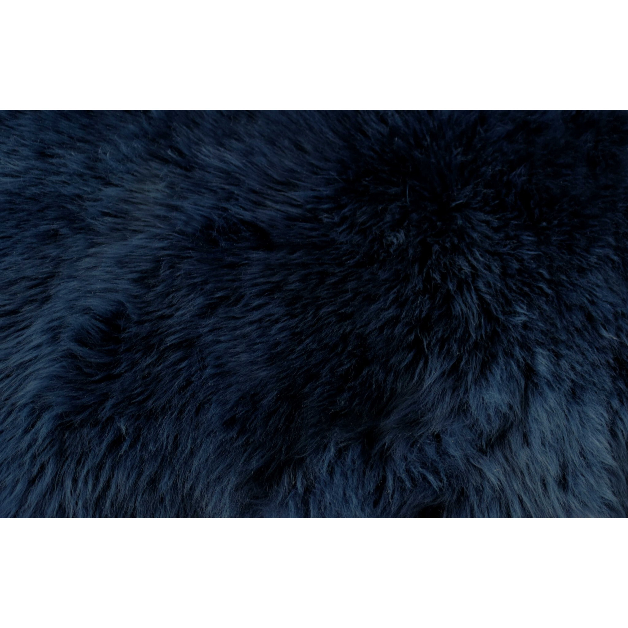 2' X 3' Navy New Zealand Natural Sheepskin Rug