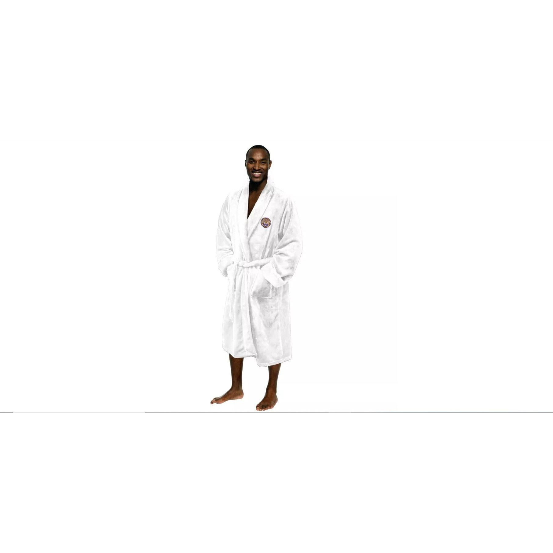 LSU OFFICIAL Collegiate Men's L/XL Silk Touch Bath Robe(D0102HP312W.)