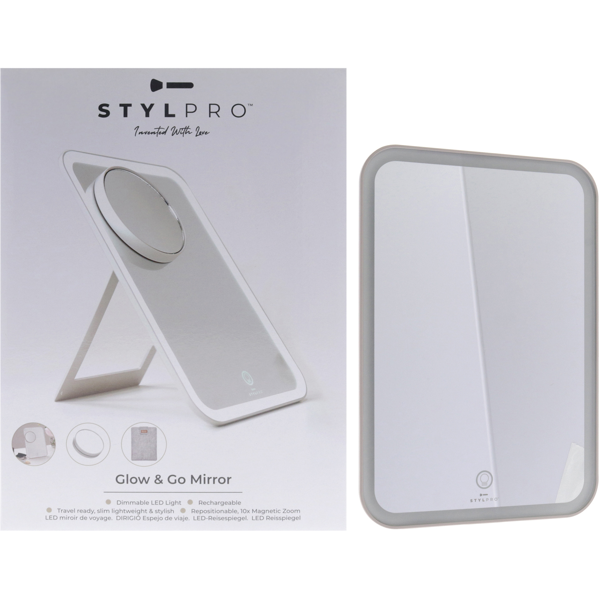 Stylpro Glow and Go Travel Mirror by Stylideas for Women - 1 Pc Mirror
