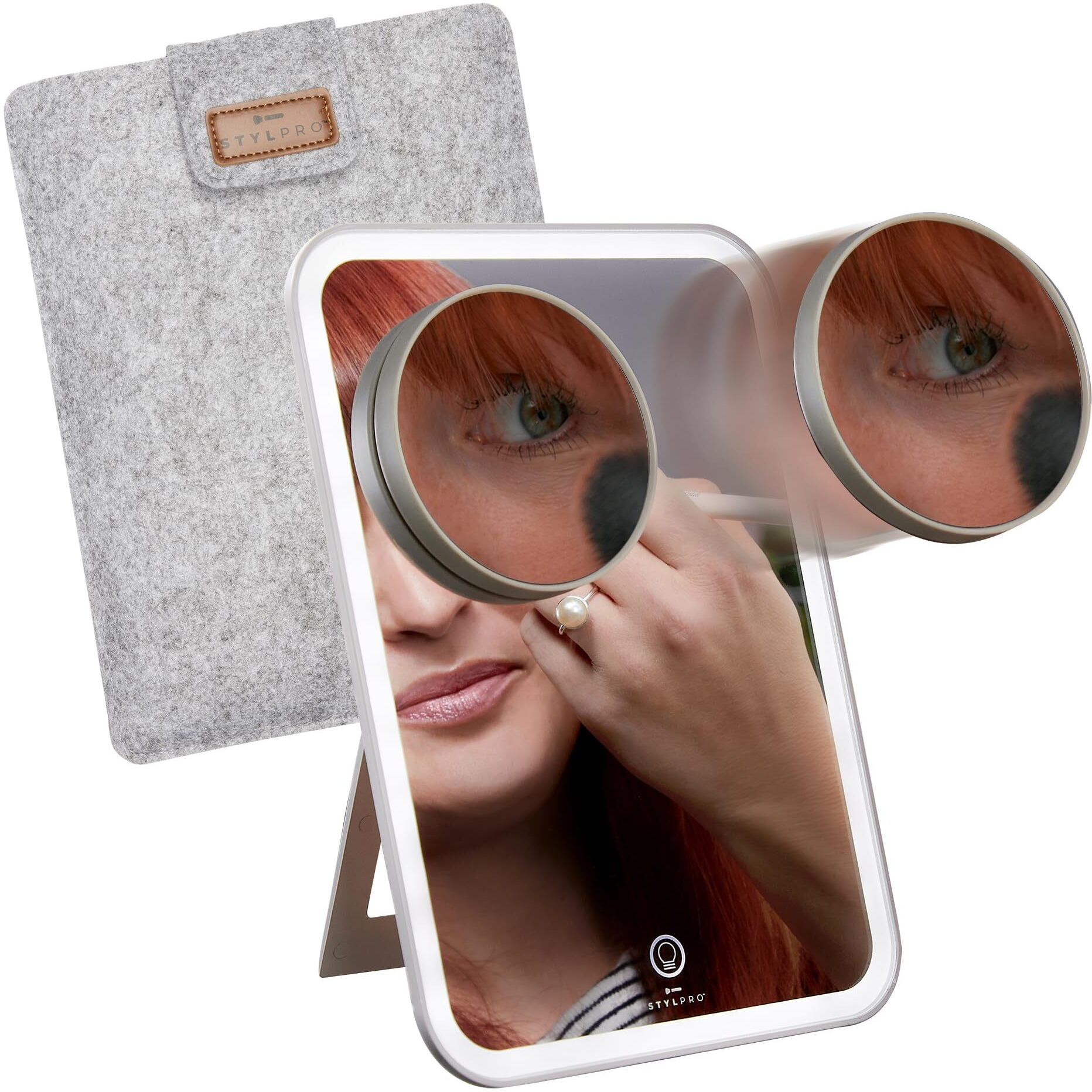 Stylpro Glow and Go Travel Mirror by Stylideas for Women - 1 Pc Mirror