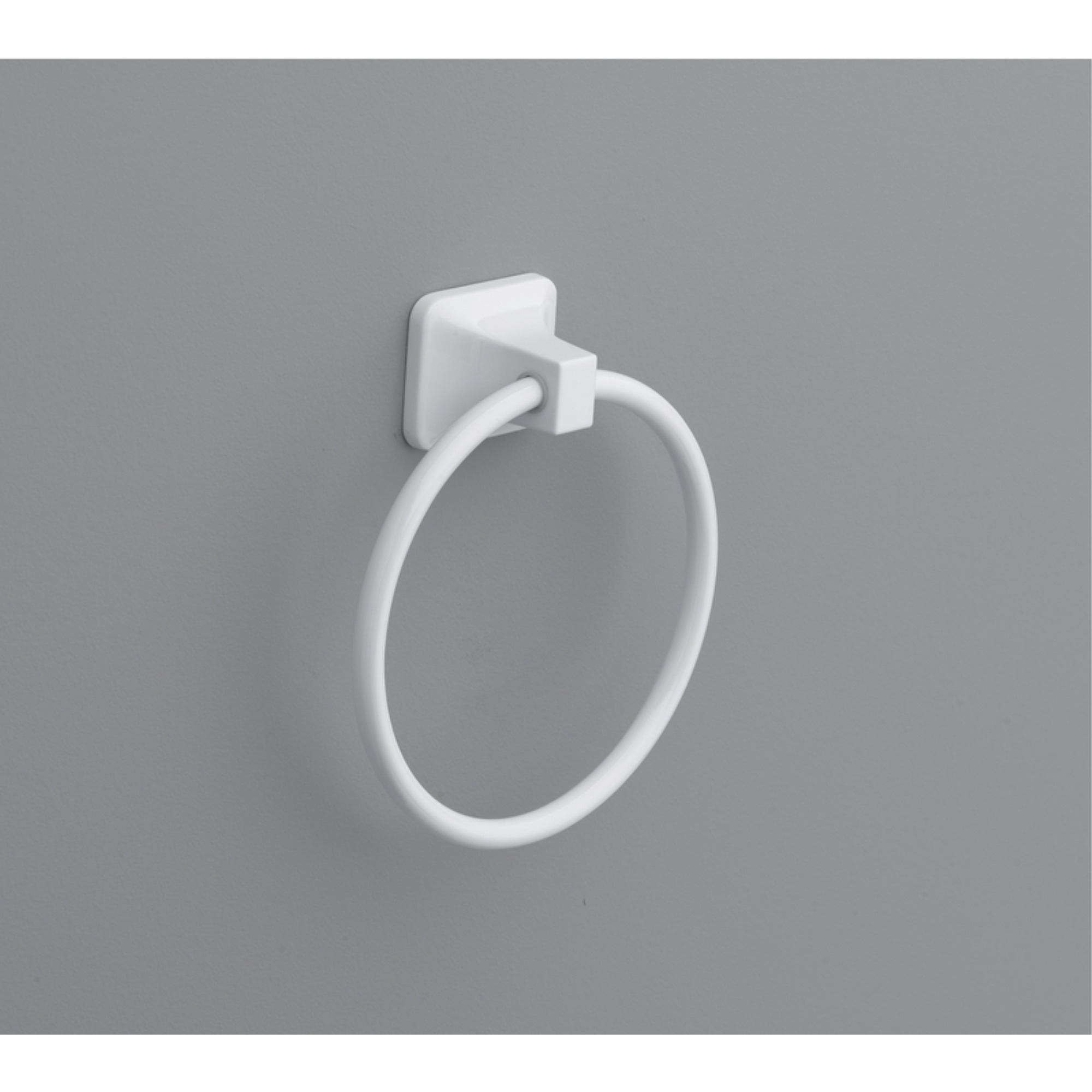 TOWEL RING STN WHT (Pack of 1)