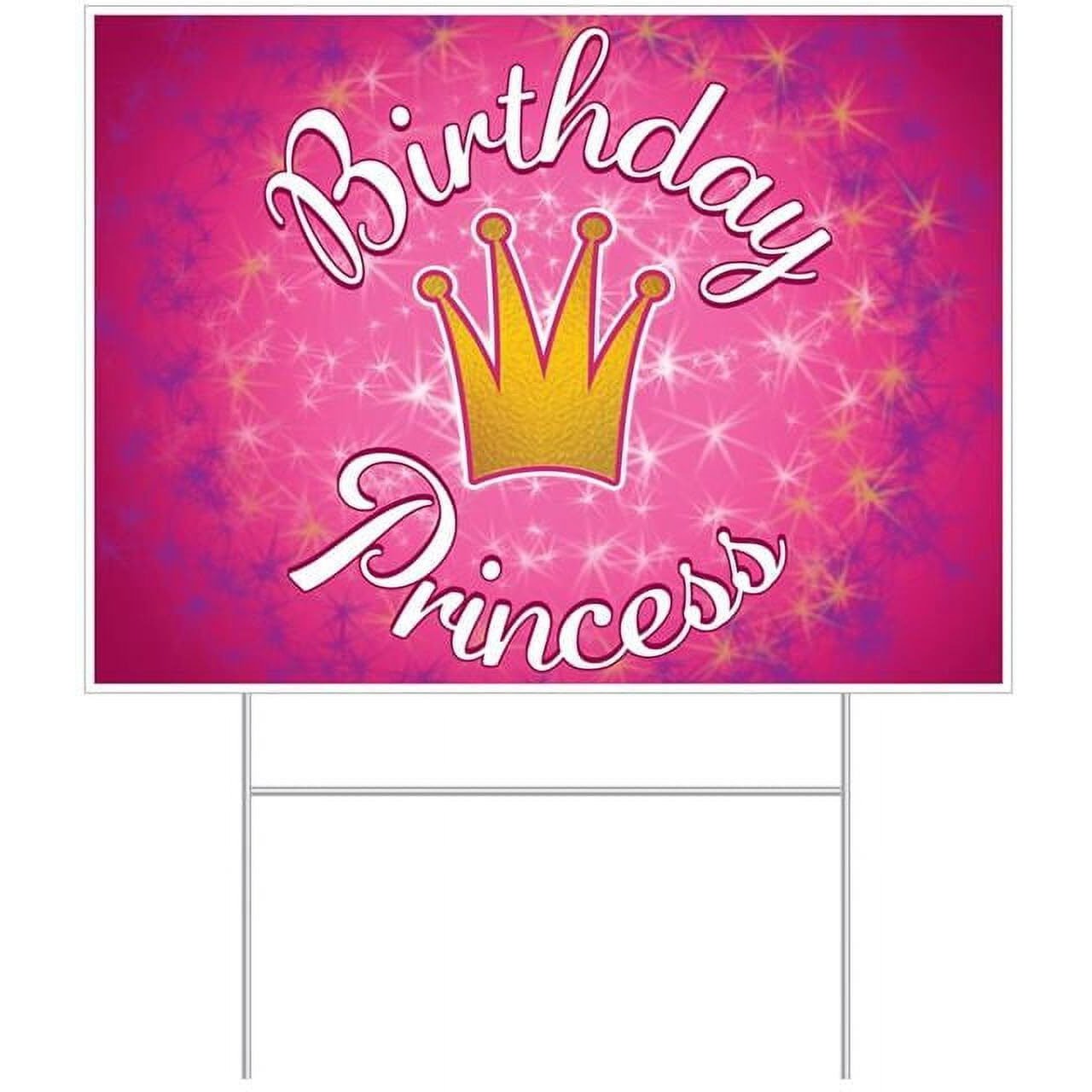 &quot6 Princess Yard Signs Magical Decor for Birthday Celebrations"