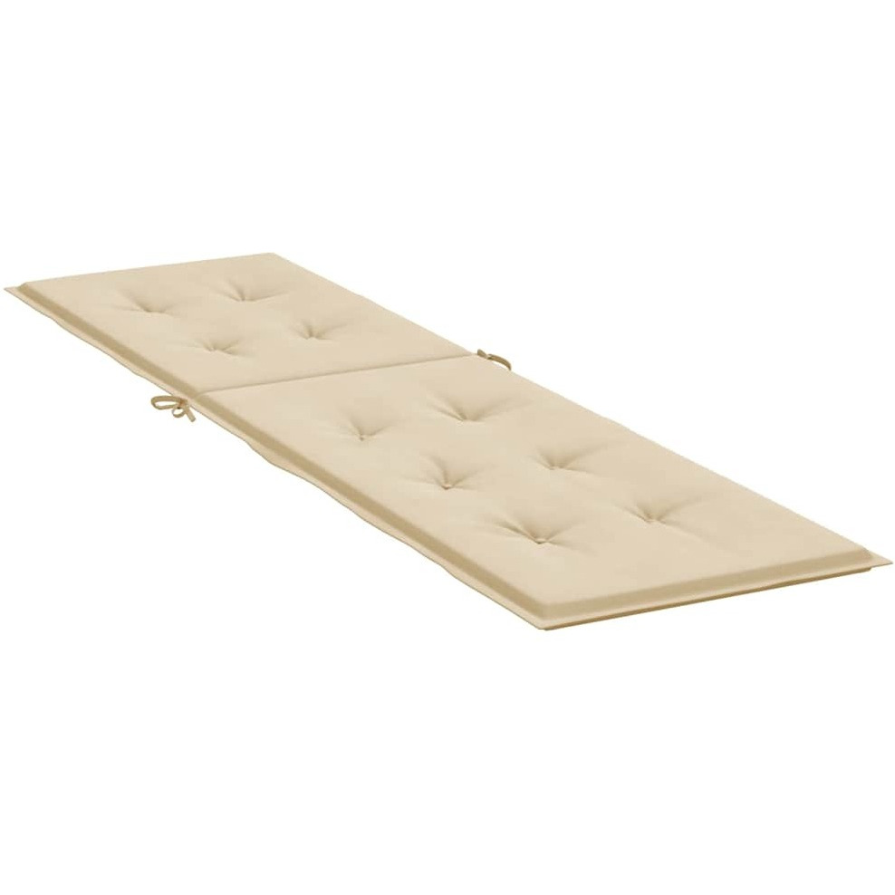 vidaXL Deck Chair Cushion Beige (29.5"+41.3")x19.7&quotx1.2"