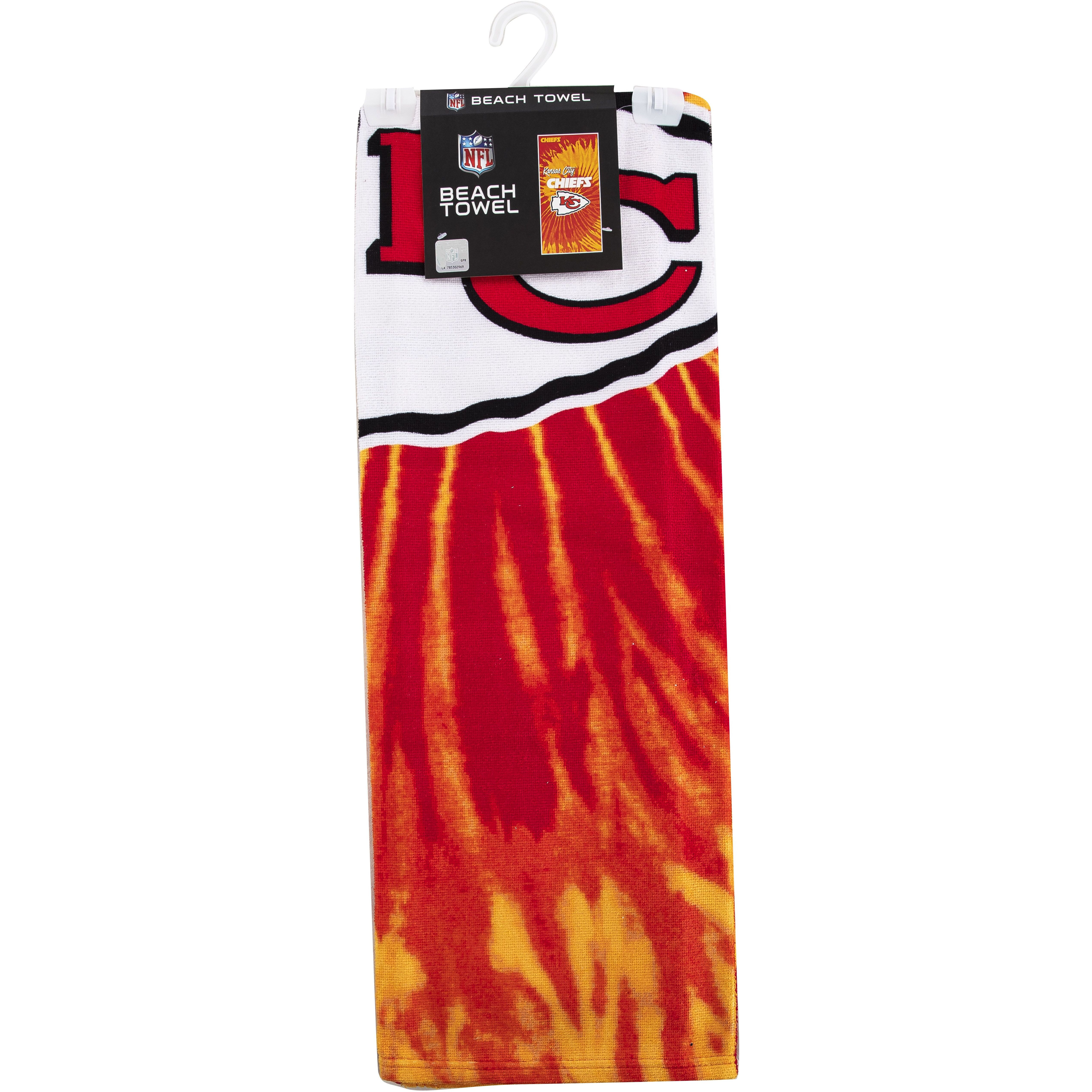 chiefs OFFIcIAL NFL Psychedelic Beach Towel 30 x 60(D0102H94NQA)
