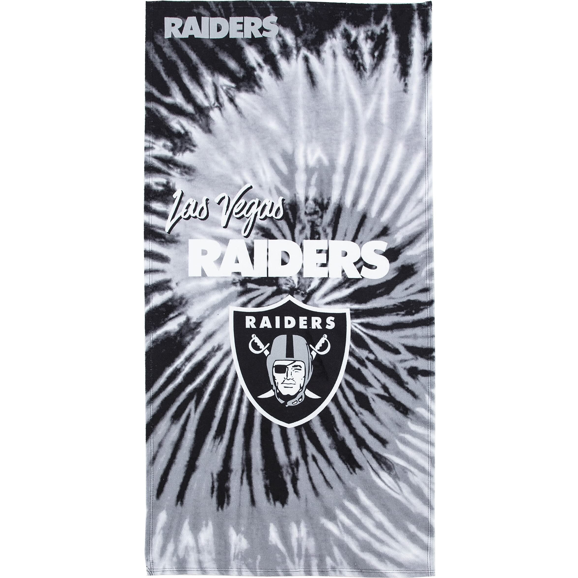 Raiders OFFIcIAL NFL Psychedelic Beach Towel 30 x 60(D0102H94K8A)