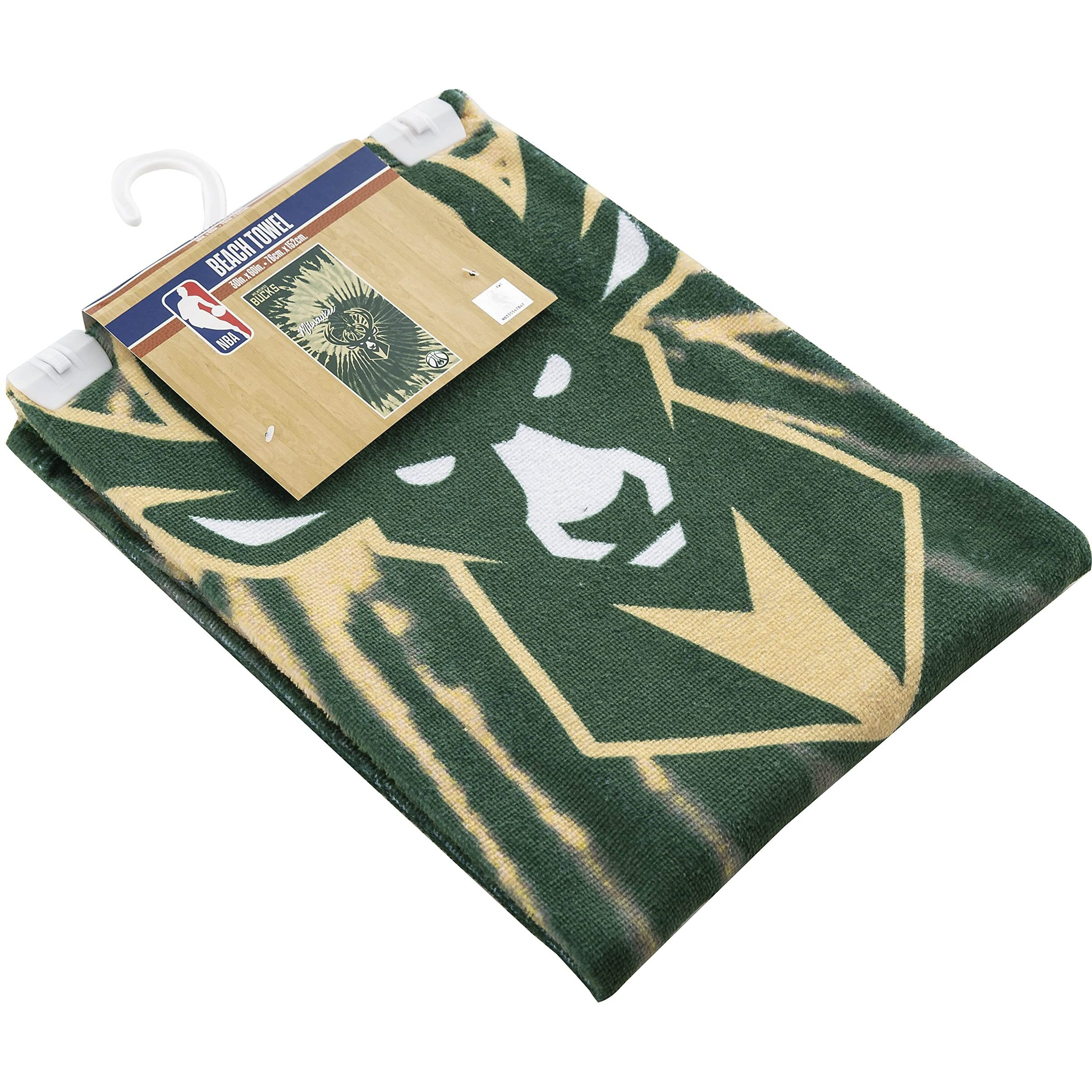 Bucks OFFIcIAL NBA Psychedelic Beach Towel 30 x 60(D0102H94M57)