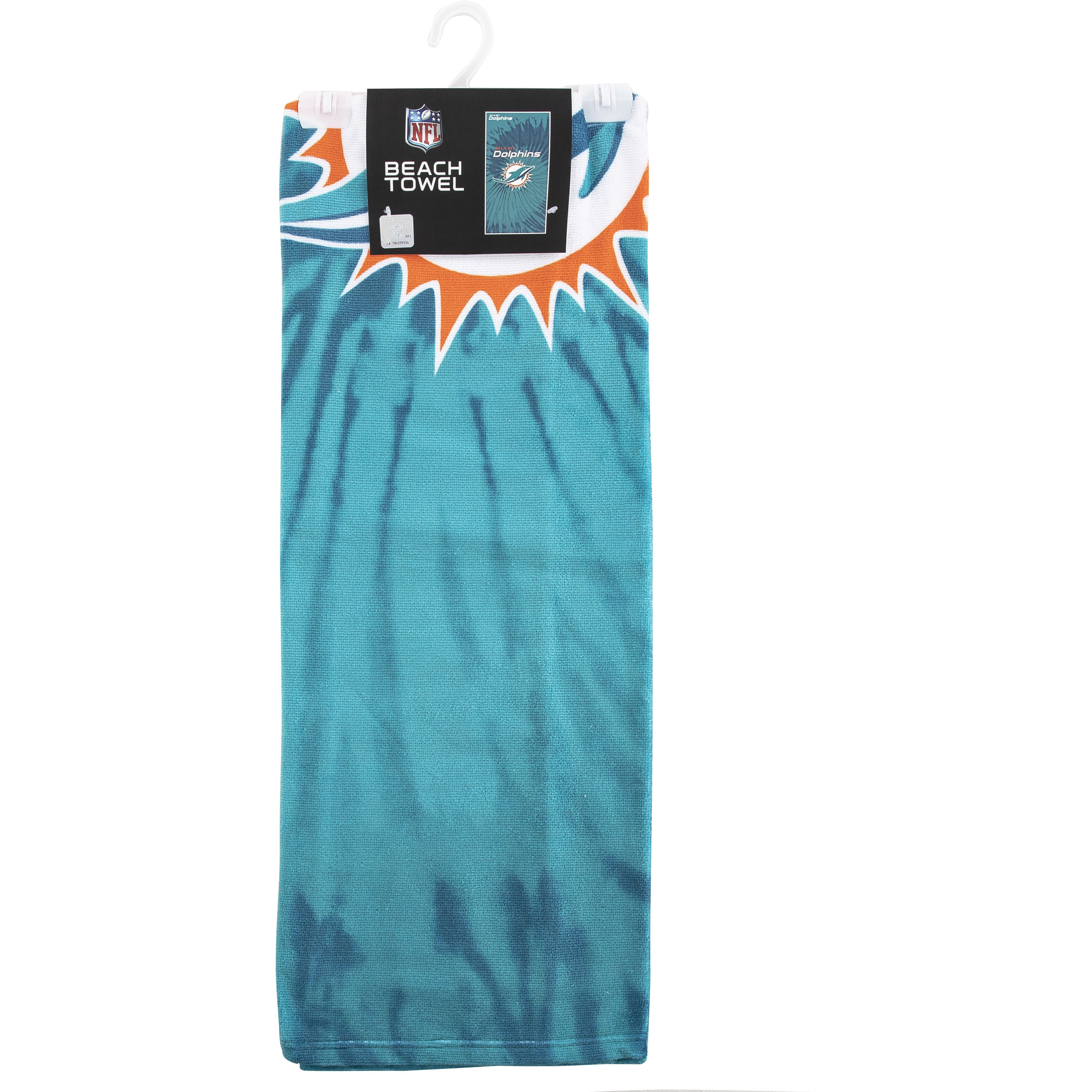 Dolphins OFFIcIAL NFL Psychedelic Beach Towel 30 x 60(D0102H94NEV)