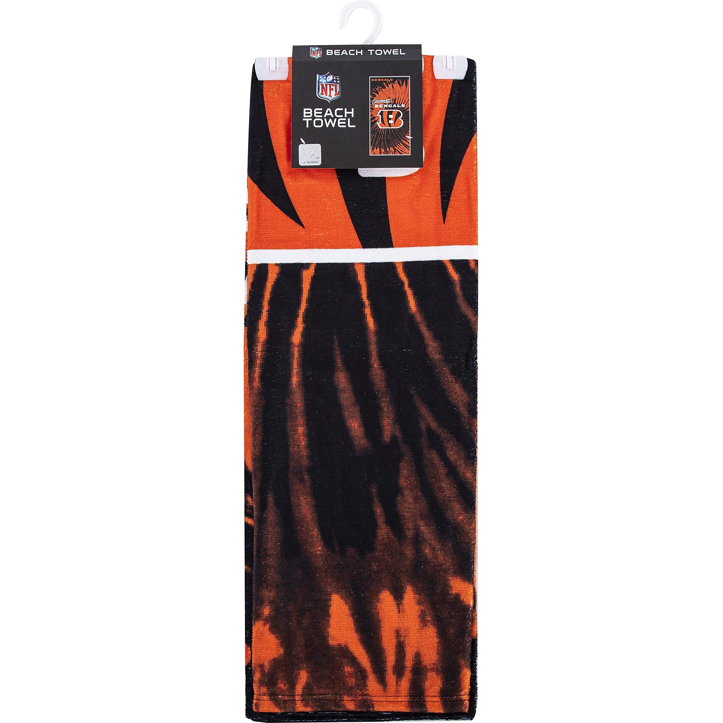 Bengals OFFIcIAL NFL Psychedelic Beach Towel 30 x 60(D0102H94NHU)