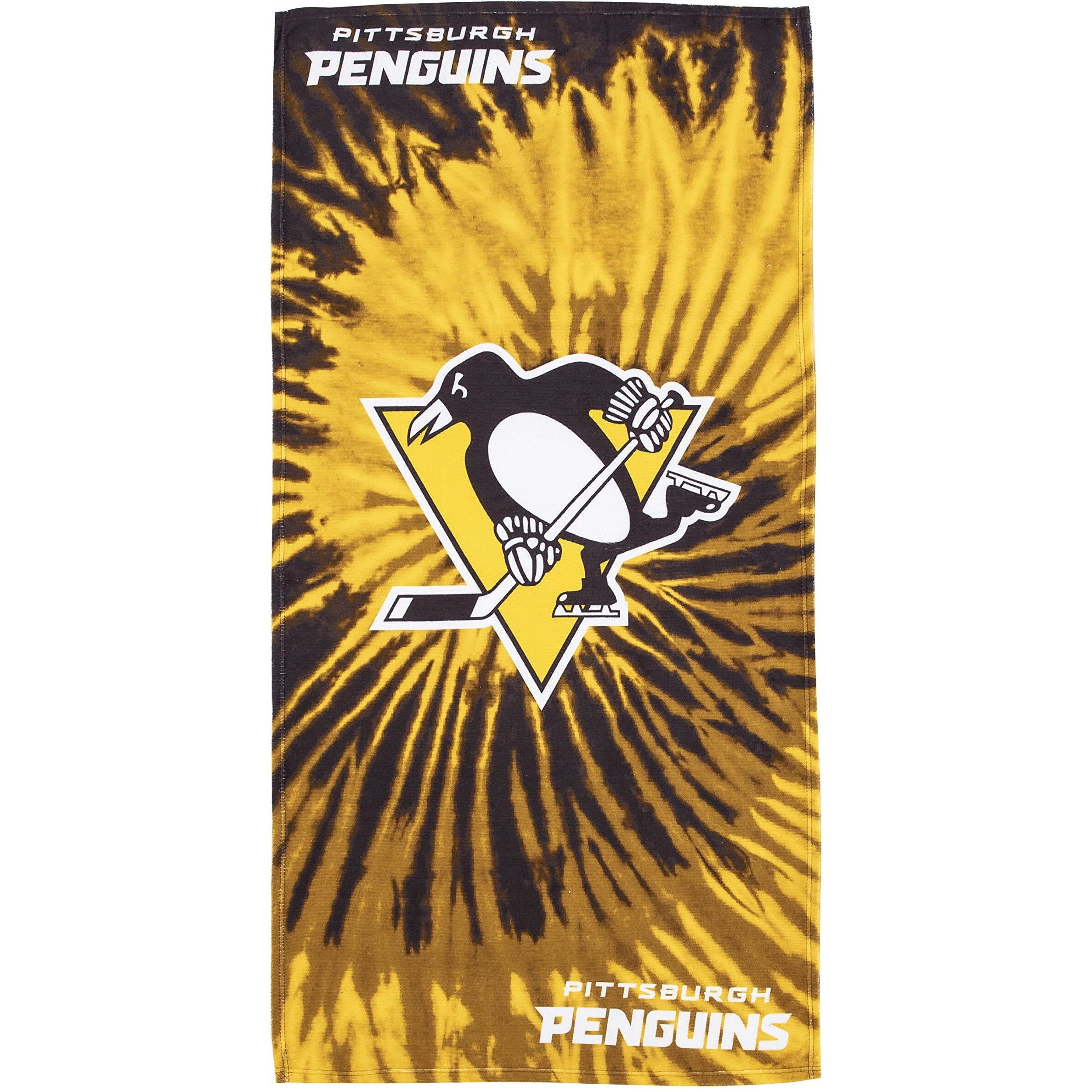 Penguins OFFIcIAL NHL Psychedelic Beach Towel 30 x 60(D0102H94UWg)