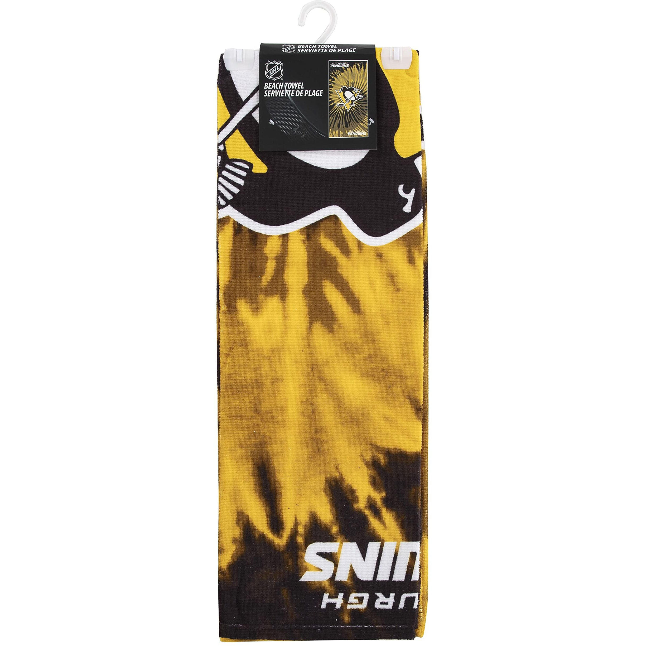 Penguins OFFIcIAL NHL Psychedelic Beach Towel 30 x 60(D0102H94UWg)