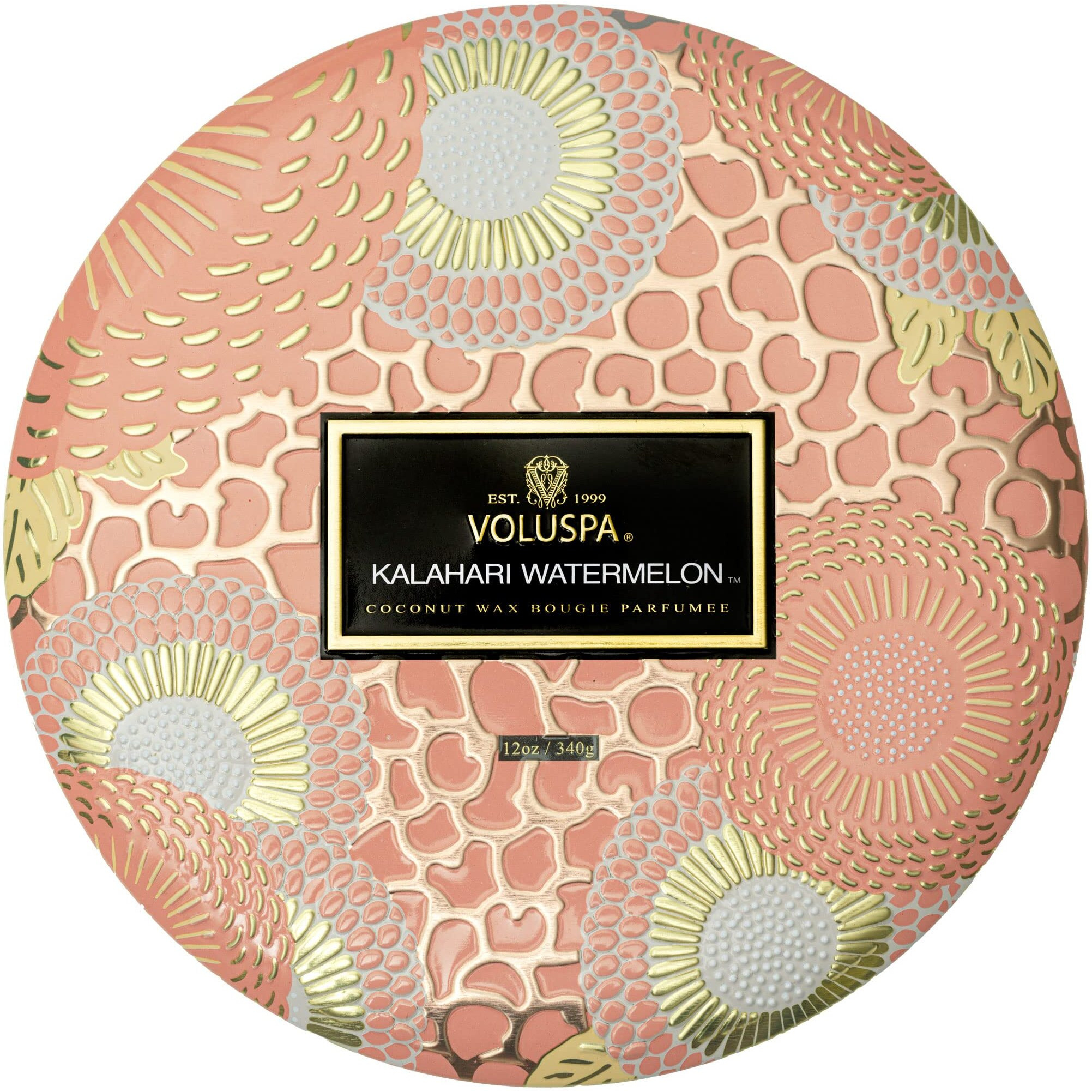 3 Wick Tin Candle - Kalahari Watermelon by Voluspa for Unisex - 12 oz Candle