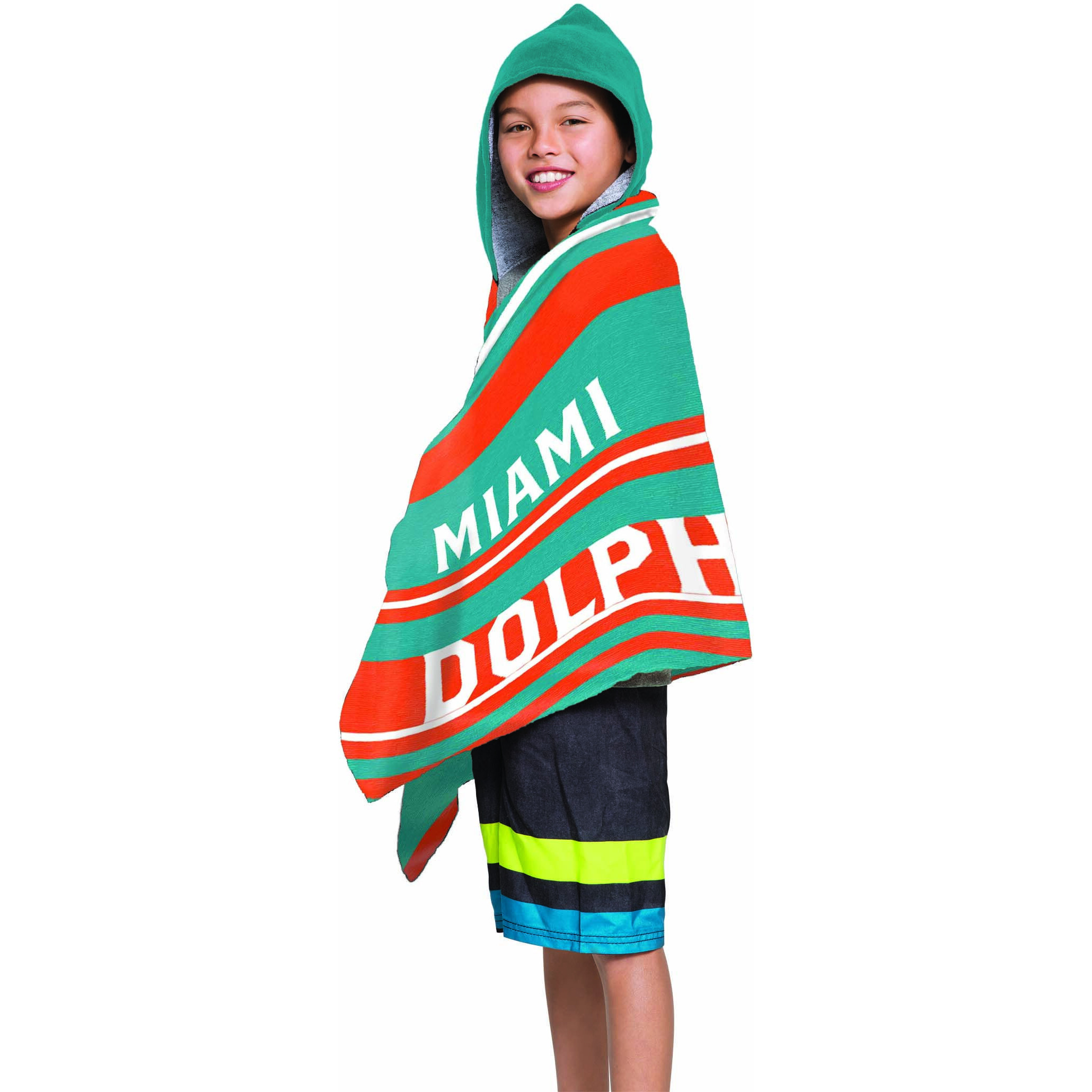 NFL 606 Dolphins - Juvy Hooded Towel, 22X51(D0102HgJRU7)