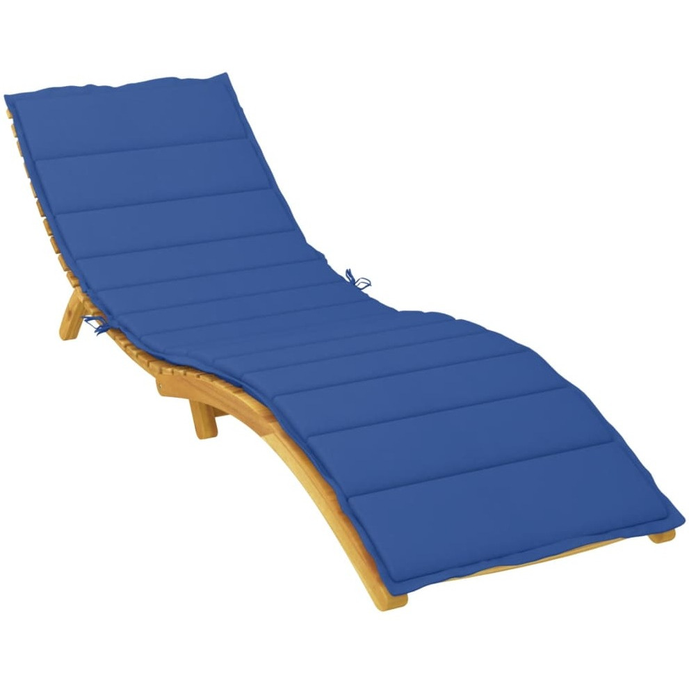 vidaXL Sun Lounger Cushion Royal Blue 78.7&quotx27.6&quotx1.2" Fabric