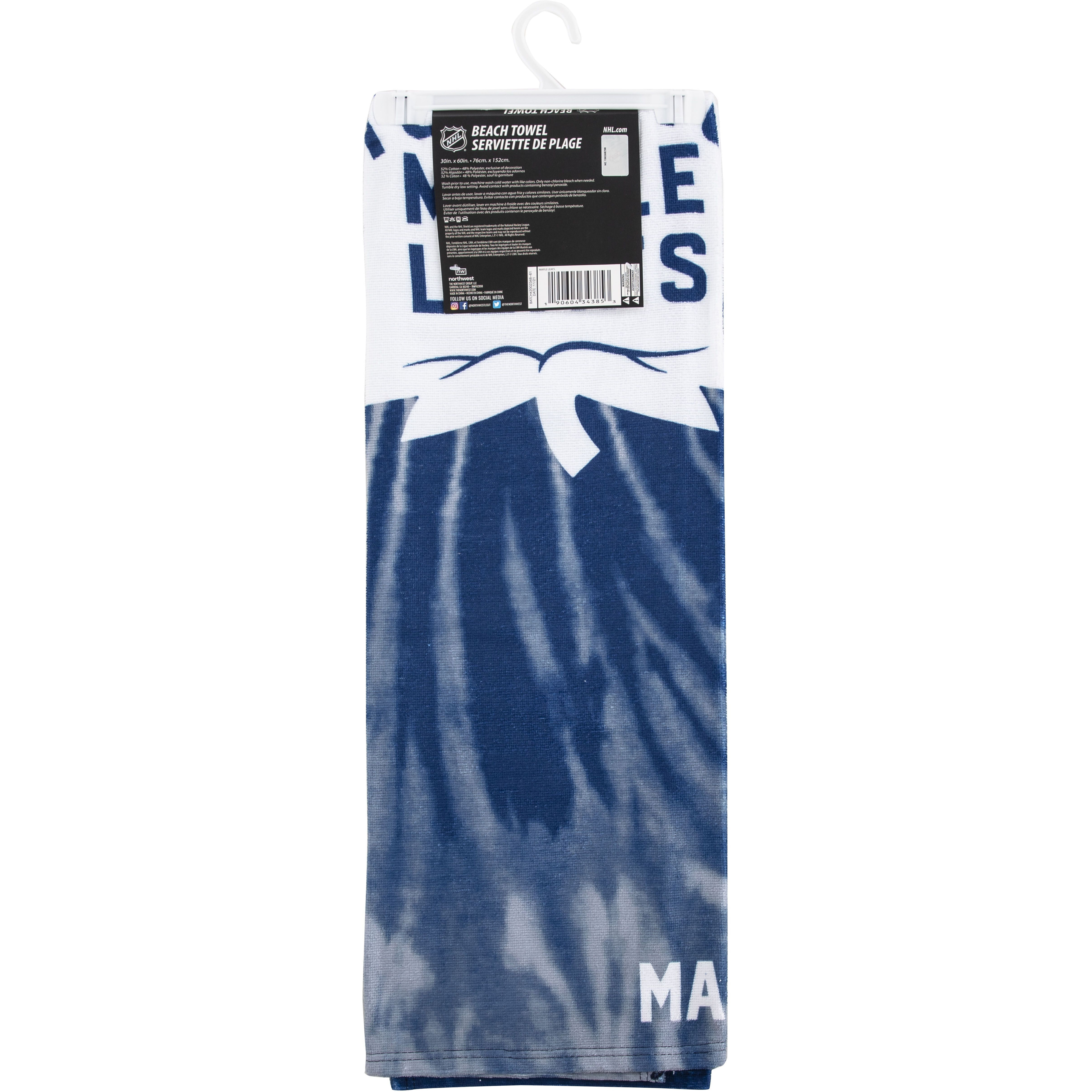 Maple Leafs OFFIcIAL NHL Psychedelic Beach Towel 30 x 60(D0102H94FEV)