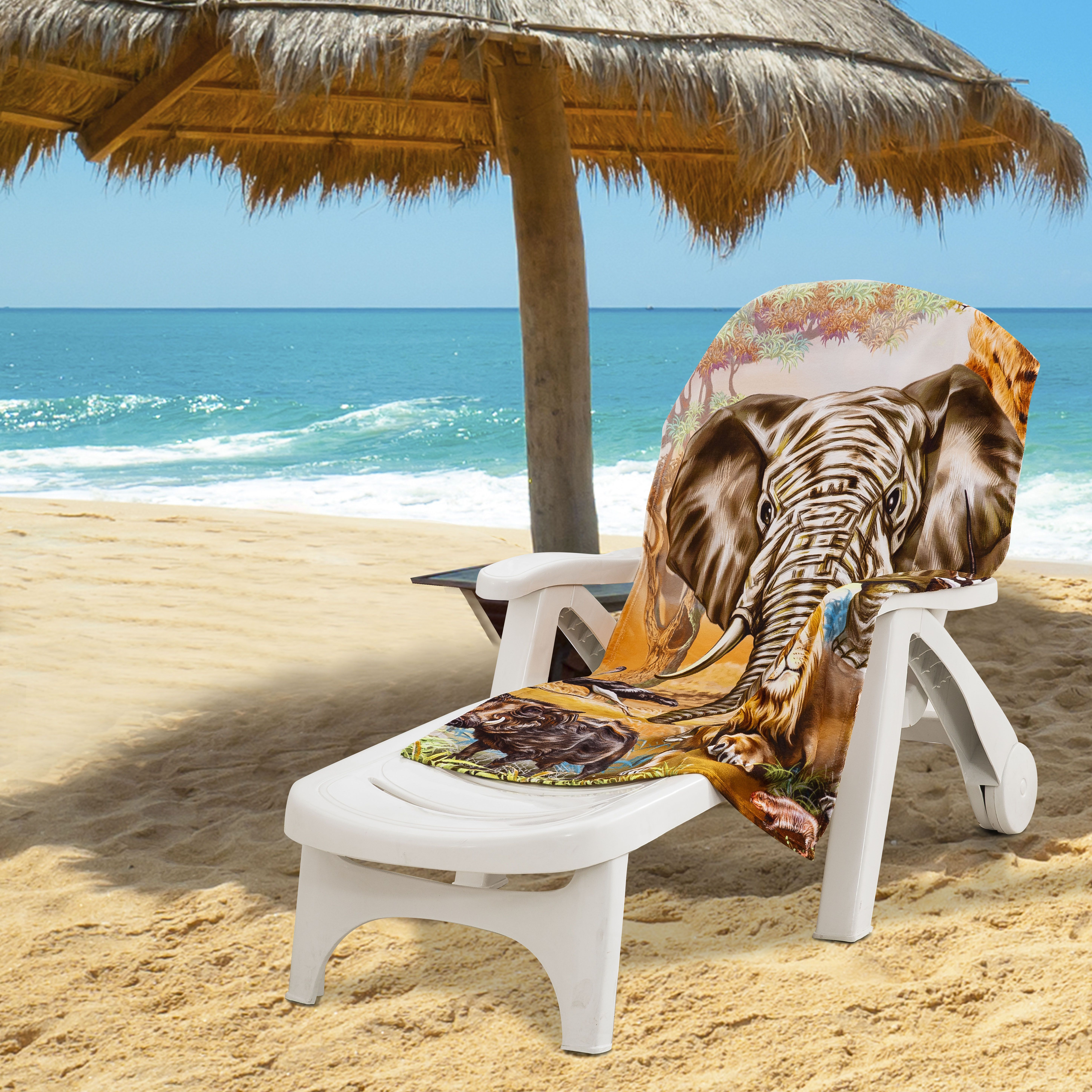 Safari Beach Towel  30" x 60"(D0102H94CV7.)