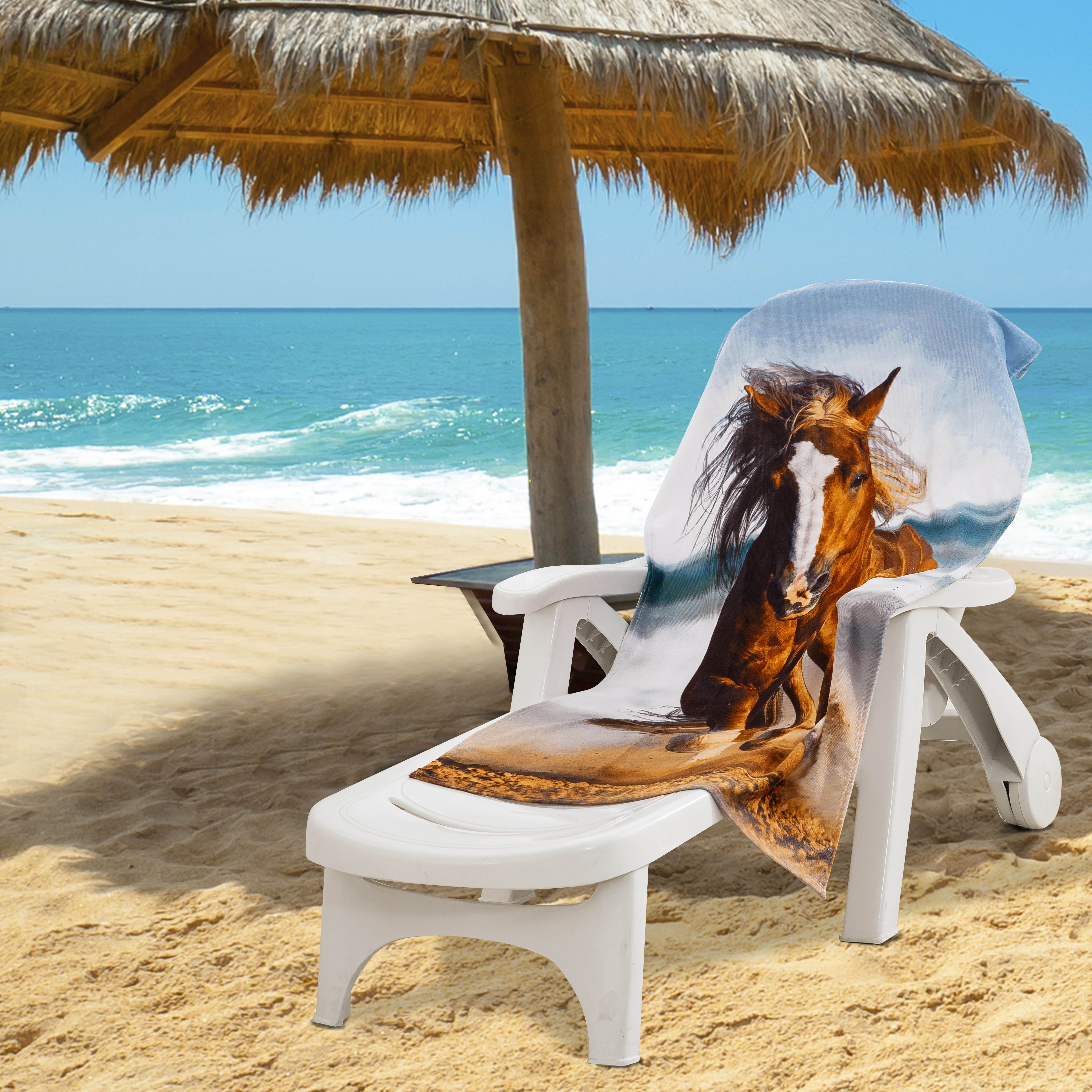 Running Horse Beach Towel 30 x 60(D0102H94c07)