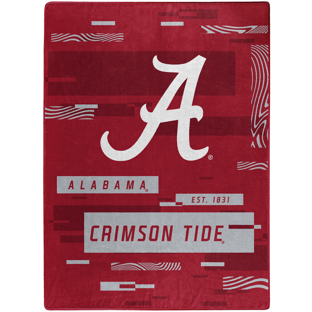 ALABAMA OFFIcIAL NcAA Digitize Raschel Throw Blanket 60 x 80(D0102H94gMV)